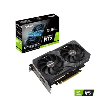 Asus GeForce RTX 3060 12GB GDDR6 Dual V2 OC Κάρτα Γραφικών 90YV0GB2-M0NA10 4711081309925