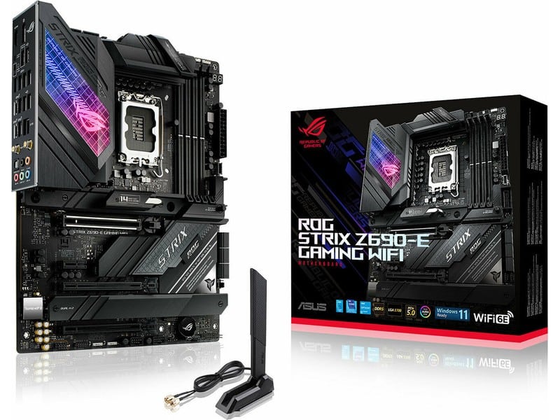 Asus Rog Strix Z690-E Gaming WiFi Motherboard ATX με Intel 1700 Socket <span style="color: white; visibility:visible;">4711081494638</span>