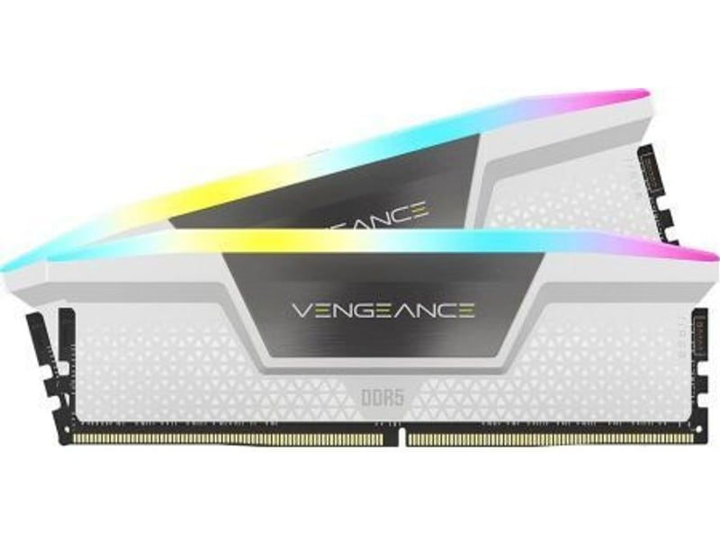 Corsair Vengeance RGB DDR5 32GB RAM με 2x16GB Modules και Ταχύτητα 6000 για Desktop CMH32GX5M2B6000C30W <span style="color: white; visibility:visible;">0840006677109</span>