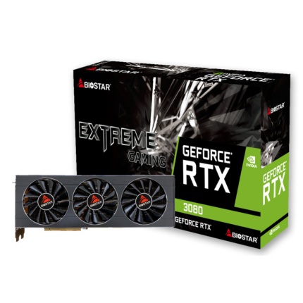 Biostar GeForce RTX 3080 10GB GDDR6X Extreme Gaming Κάρτα Γραφικών VN3816RMT3 <span style="color: white; visibility:visible;">4712960687004</span>