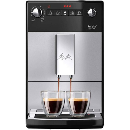 Melitta Purista® Series 300 Αυτόματη Μηχανή Espresso 1450W Πίεσης 15bar με Μύλο Άλεσης Μαύρη <span style="color: white; visibility:visible;">4006508221608</span>