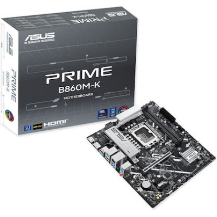 Asus Prime B860M-K Motherboard Micro ATX με Intel 1851 Socket <span style="color: white; visibility:visible;">4711387808498</span>