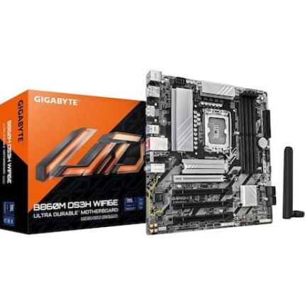 Gigabyte B860M DS3H WIFI6E Motherboard Micro ATX με Intel 1851 Socket <span style="color: white; visibility:visible;">4719331866815</span>
