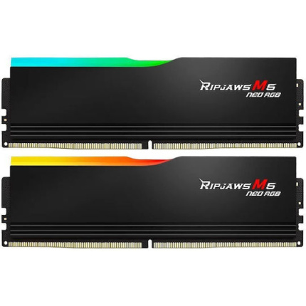 G.Skill Ripjaws M5 Neo DDR5 64GB RAM με 2x32GB Modules και Ταχύτητα 6000 για Desktop F5-6000J3636F32GX2-RM5NRK <span style="color: white; visibility:visible;">4713294237675</span>