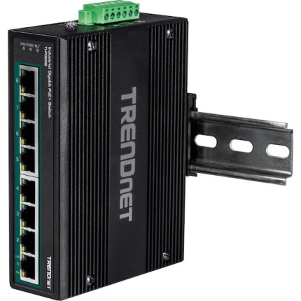 Trendnet Unmanaged L2 PoE+ Switch με 8 Θύρες Gigabit (1Gbps) Ethernet 0710931161885