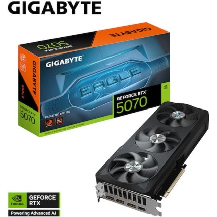 Gigabyte GeForce RTX 5070 12GB GDDR7 EAGLE OC SFF 12G Κάρτα Γραφικών GV-N5070EAGLE OC-12GD <span style="color: white; visibility:visible;">4719331355760</span>