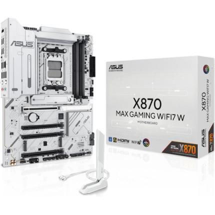 Asus X870 MAX GAMING WIFI7 W Motherboard ATX με AMD AM5 Socket <span style="color: white; visibility:visible;">4711636007856</span>