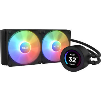 NZXT Kraken Elite 280 RGB Υδρόψυξη Επεξεργαστή Διπλού Ανεμιστήρα 140mm για Socket AM4/AM5/1700/1200/115x 5056547202273