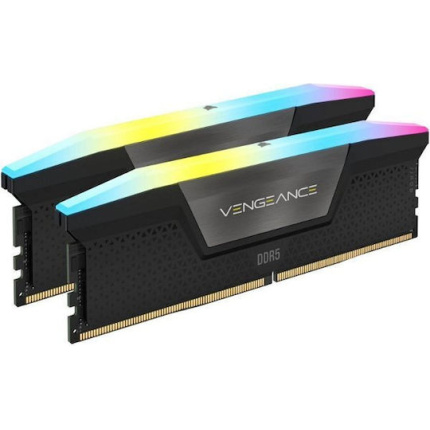 Corsair Vengeance RGB XMP DDR5 64GB RAM με 2x32GB Modules και Ταχύτητα 5600 για Desktop CMH64GX5M2B5600C40 <span style="color: white; visibility:visible;">0840006679660</span>