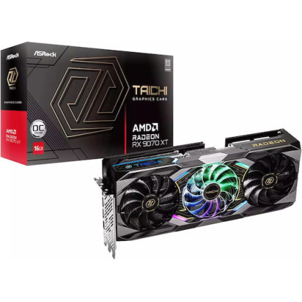ASRock Radeon RX 9070 XT 16GB GDDR6 Taichi OC Κάρτα Γραφικών RX9070XT TC 16GO <span style="color: white; visibility:visible;">4711581490444</span>