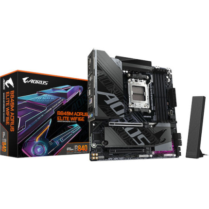 Gigabyte B840M Aorus Elite WIFI6E Motherboard Micro ATX με AMD AM5 Socket <span style="color: white; visibility:visible;">4719331867331</span>