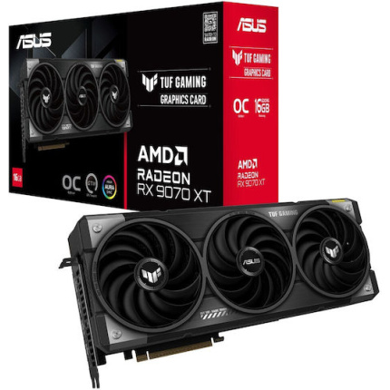 Asus Radeon RX 9070 XT 16GB GDDR6 OC Κάρτα Γραφικών TUF-RX9070XT-O16G-GAMING <span style="color: white; visibility:visible;">4711387829578</span>