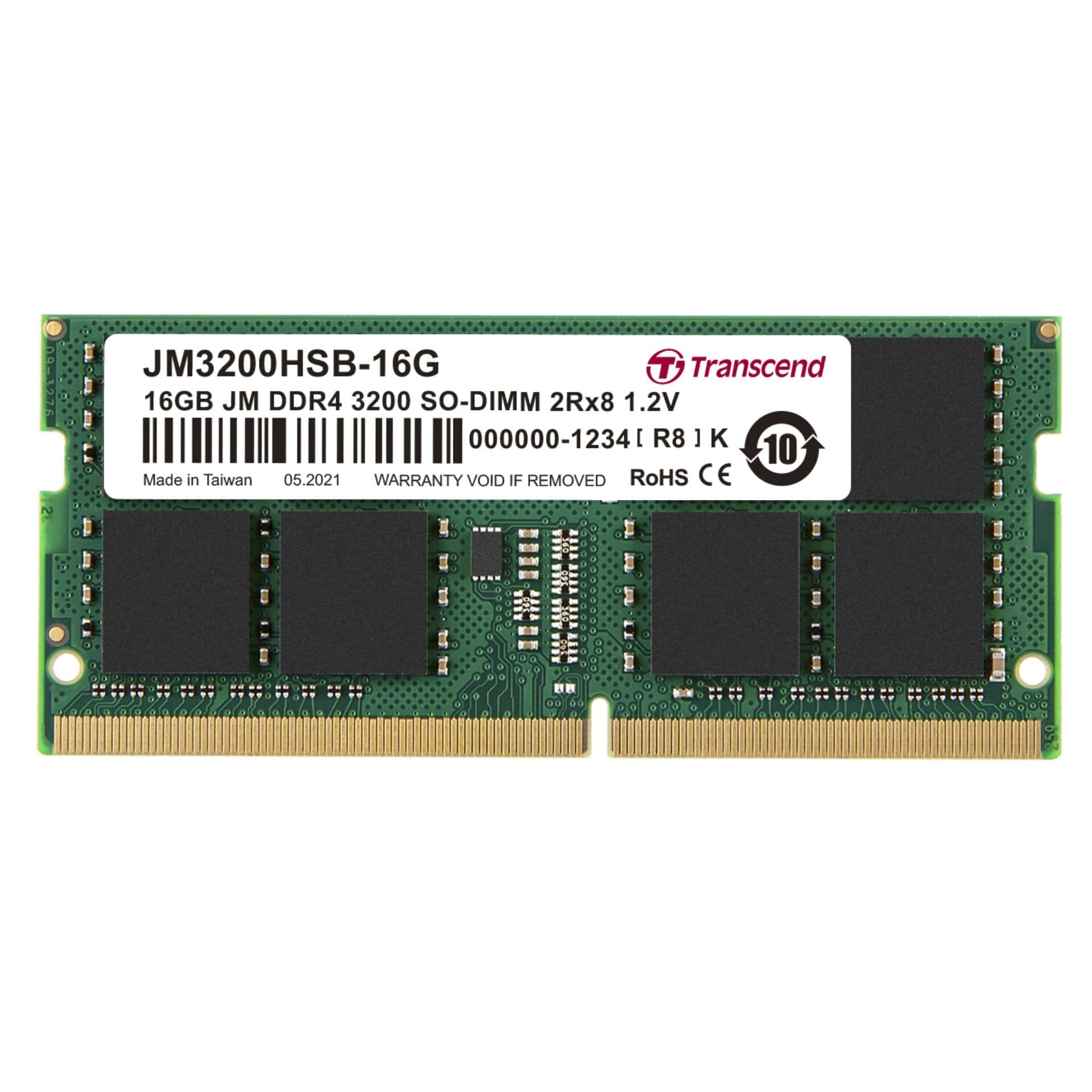 Transcend_16GB_DDR4_3200_MTs_SODIMM_260pin_1R_x8_unbuffered