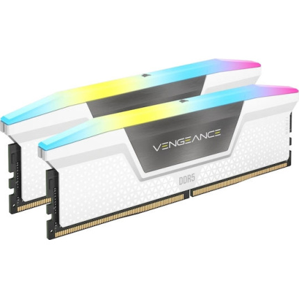 Corsair Vengeance RGB K2 DDR5 32GB RAM με 2x16GB Modules και Ταχύτητα 5600 για Desktop CMH32GX5M2B5600C40W <span style="color: white; visibility:visible;">0840006679639</span>