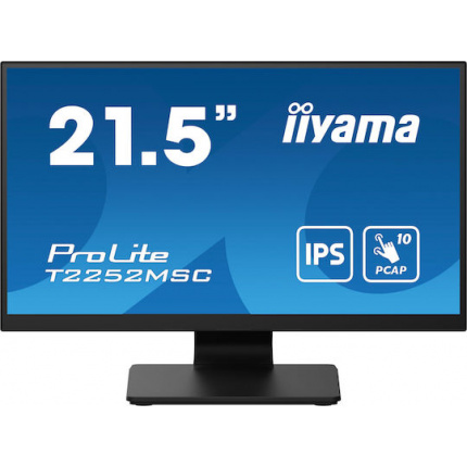 Iiyama ProLite T2252MSC-B2 IPS Monitor 21.5" FHD 1920x1080 με Χρόνο Απόκρισης 5ms GTG <span style="color: white; visibility:visible;">4948570121809</span>