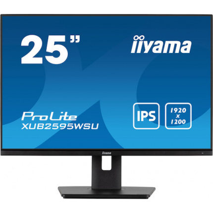 Iiyama ProLite XUB2595WSU-B5 IPS Monitor 25" FHD 1920x1200 με Χρόνο Απόκρισης 4ms GTG <span style="color: white; visibility:visible;">4948570121465</span>