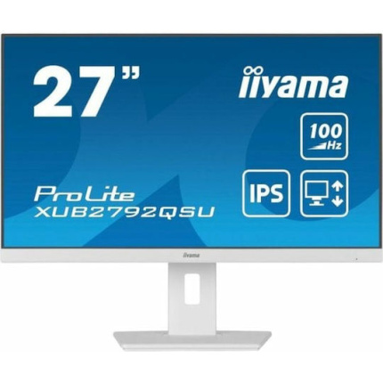 Iiyama ProLite XUB2792QSU-W6 IPS Monitor 27" QHD 2560x1440 <span style="color: white; visibility:visible;">4948570123384</span>