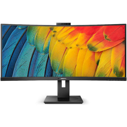 Philips 34B1U5600CH Ultrawide VA Curved Monitor 34" QHD 3440x1440 με Χρόνο Απόκρισης 4ms GTG 8712581796525
