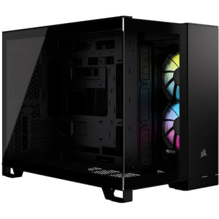 Corsair iCUE 2500X RGB Gaming Mini Tower Κουτί Υπολογιστή με Πλαϊνό Παράθυρο Μαύρο <span style="color: white; visibility:visible;">0840006674986</span>