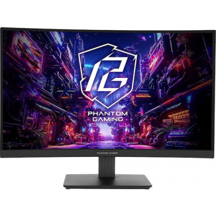 ASRock Phantom Gaming PG27QRT1B VA Curved Gaming Monitor 27" QHD 2560x1440 180Hz με Χρόνο Απόκρισης 5ms GTG <span style="color: white; visibility:visible;">4710483945762</span>