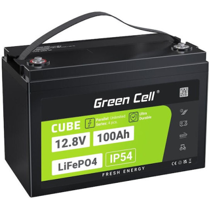 Green Cell Μπαταρία UPS με Χωρητικότητα 100Ah και Τάση 12.8V LFPGC12V100AH 1τμχ <span style="color: white; visibility:visible;">5904326374836</span>