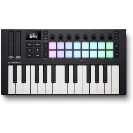 Novation Midi Controller Launchkey Mini με 25 Πλήκτρα Μαύρο 0815301001690