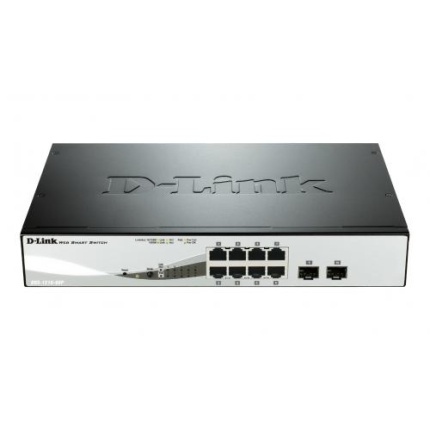 D-Link DGS-1210-08P network switch L2 Gigabit Ethernet (10/100/1000) Black Power over Ethernet (PoE) (DGS-1210-08P) <span style="color: white; visibility:visible;">0790069391958,0790069467691</span>