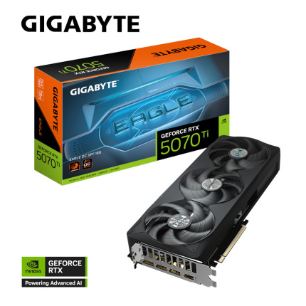 Gigabyte GeForce RTX 5070 Ti 16GB GDDR7 Eagle OC SFF Κάρτα Γραφικών GV-N507TEAGLE OC-16GD <span style="color: white; visibility:visible;">4719331355883</span>