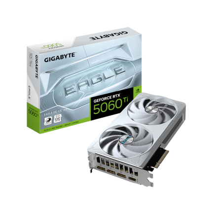 Gigabyte GeForce RTX 5060 Ti 16GB GDDR7 Eagle OC Ice Κάρτα Γραφικών GV-N506TEAGLEOC ICE-16GD <span style="color: white; visibility:visible;">4719331356088</span>