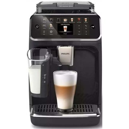 Philips Series 5500 Αυτόματη Μηχανή Espresso 1500W Πίεσης 15bar για Cappuccino με Μύλο Άλεσης Μαύρη 8720389032318