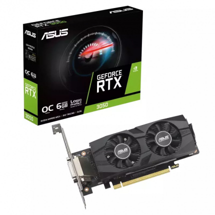 Asus GeForce RTX 3050 6GB GDDR6 LP BRK OC Edition Κάρτα Γραφικών 90YV0KQ0-M0NA00 <span style="color: white; visibility:visible;">4711387515259</span>