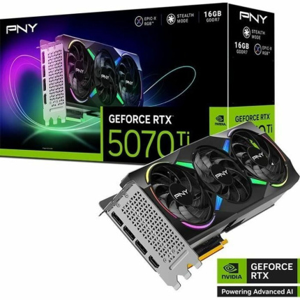 PNY GeForce RTX 5070 Ti 16GB GDDR7 OC Triple Fan Κάρτα Γραφικών VCG5070T16TFXXPB1-O <span style="color: white; visibility:visible;">0751492794570,4718006457310</span>