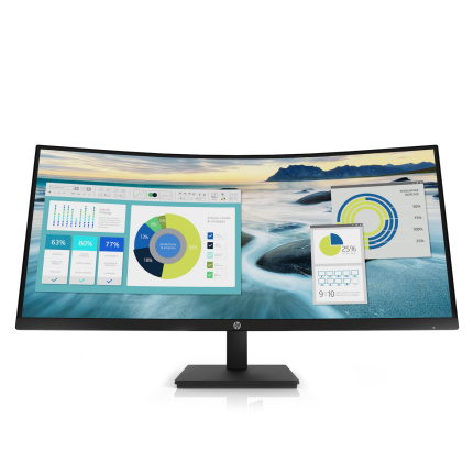 HP P34hc G4 Ultrawide VA Curved Monitor 34" QHD 3440x1440 με Χρόνο Απόκρισης 5ms GTG 0195122737191