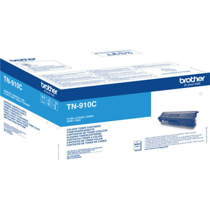Brother TN-910C Γνήσιο Toner Laser Εκτυπωτή Κυανό 9000 Σελίδων (TN-910C) 4977766771832