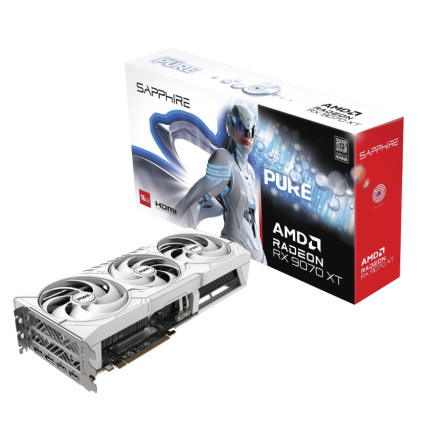 Sapphire Radeon RX 9070 XT 16GB GDDR6 Pure Κάρτα Γραφικών 11348-02-20G <span style="color: white; visibility:visible;">4895106295896</span>