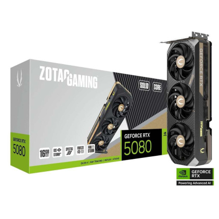 Zotac GeForce RTX 5080 16GB GDDR7 Solid Core Κάρτα Γραφικών ZT-B50800D2-10P <span style="color: white; visibility:visible;">8886307700551</span>