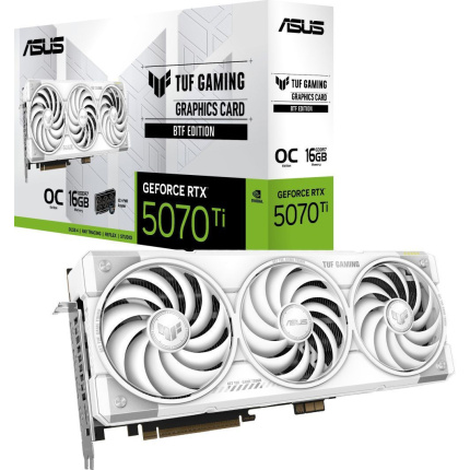 Asus GeForce RTX 5070 Ti 16GB GDDR7 BTF White OC Κάρτα Γραφικών 90YV0N60-M0NA00 <span style="color: white; visibility:visible;">4711636126151</span>
