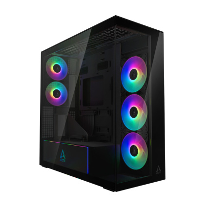 Arctic Xtender VG Mirror Midi Tower Κουτί Υπολογιστή με Πλαϊνό Παράθυρο Μαύρο <span style="color: white; visibility:visible;">4895265000584</span>