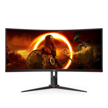 AOC CU34G2XP Ultrawide VA HDR Curved Gaming Monitor 34" QHD 3440x1440 180Hz <span style="color: white; visibility:visible;">4038986111331</span>