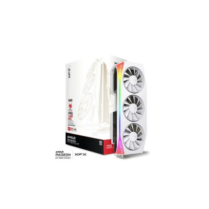 XFX Radeon RX 9070 XT 16GB GDDR6 Mercury OC White Gaming Edition Κάρτα Γραφικών RX-97TRGBBW9 <span style="color: white; visibility:visible;">0840191502408</span>