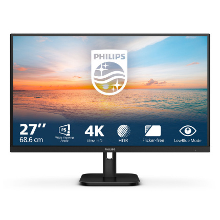 Philips E-Line 27E1N1800A IPS HDR Monitor 27" 4K 3840x2160 με Χρόνο Απόκρισης 4ms GTG <span style="color: white; visibility:visible;">8712581805715</span>