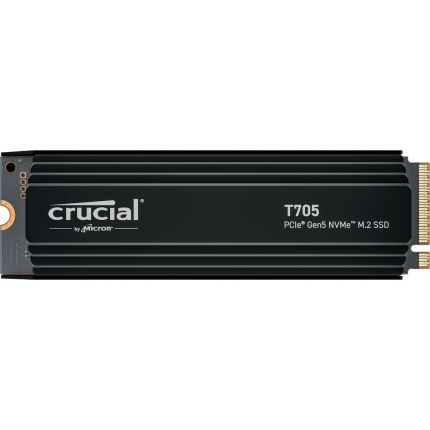 Crucial T705 with heatsink SSD 1TB M.2 NVMe PCI Express 5.0 CT1000T705SSD5 <span style="color: white; visibility:visible;">0649528940278</span>
