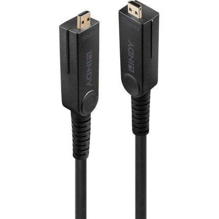 Lindy HDMI 2.0 Cable HDMI male - HDMI male 20m Μαύρο (38321) 4002888383219