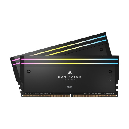 Corsair Dominator Titanium RGB XMP DDR5 32GB RAM με 2x16GB Modules και Ταχύτητα 6400 για Desktop CMP32GX5M2B6400C32 0840006674351