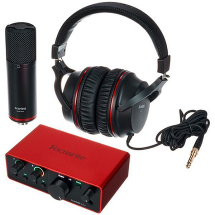 Focusrite Εξωτερική Επαγγελματική Κάρτα Ήχου Scarlett Solo Studio 4th Gen Συνδεσιμότητα USB για PC <span style="color: white; visibility:visible;">0815301001546</span>