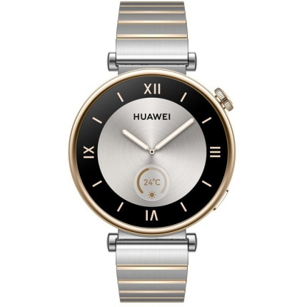 Huawei Watch GT 4 Stainless Steel 41mm Αδιάβροχο με Παλμογράφο (Silver Stainless Steel Strap) <span style="color: white; visibility:visible;">6942103105081</span>