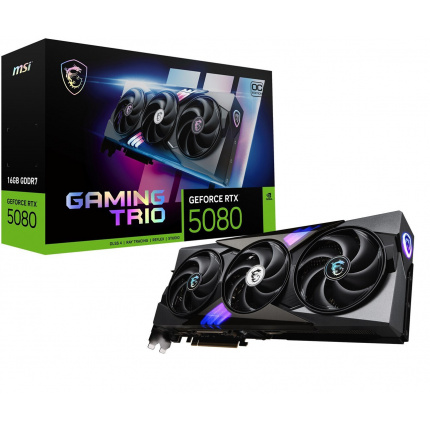 MSI GeForce RTX 5080 16GB GDDR7 Gaming Trio OC Κάρτα Γραφικών <span style="color: white; visibility:visible;">4711377292160</span>