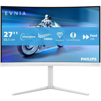 Philips Evnia 27M2C5501 VA HDR Curved Gaming Monitor 27" QHD 2560x1440 240Hz με Χρόνο Απόκρισης 1ms GTG <span style="color: white; visibility:visible;">8721038002638</span>