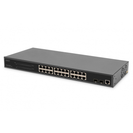 Digitus DN-95359 Managed L2 PoE Switch με 24 Θύρες Gigabit (1Gbps) Ethernet και 24 SFP Θύρες <span style="color: white; visibility:visible;">4016032486503</span>