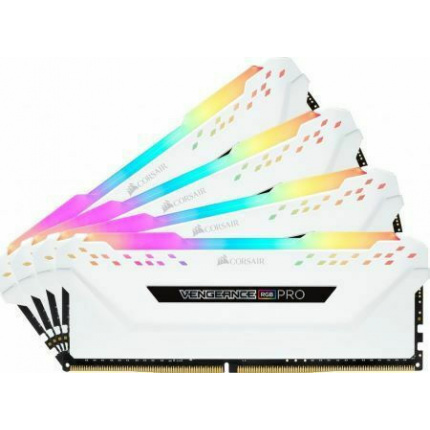Corsair Vengeance RGB Pro SL DDR4 64GB RAM με 4x16GB Modules και Ταχύτητα 3200 για Desktop CMH64GX4M4E3200C16W <span style="color: white; visibility:visible;">0840006643258</span>